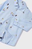 Дитяча бавовняна сорочка Mayoral колір блакитний (3419963)