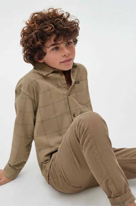 Дитяча бавовняна сорочка Mayoral колір зелений (3500383)