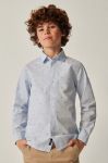 Дитяча бавовняна сорочка Mayoral колір блакитний (3420024)