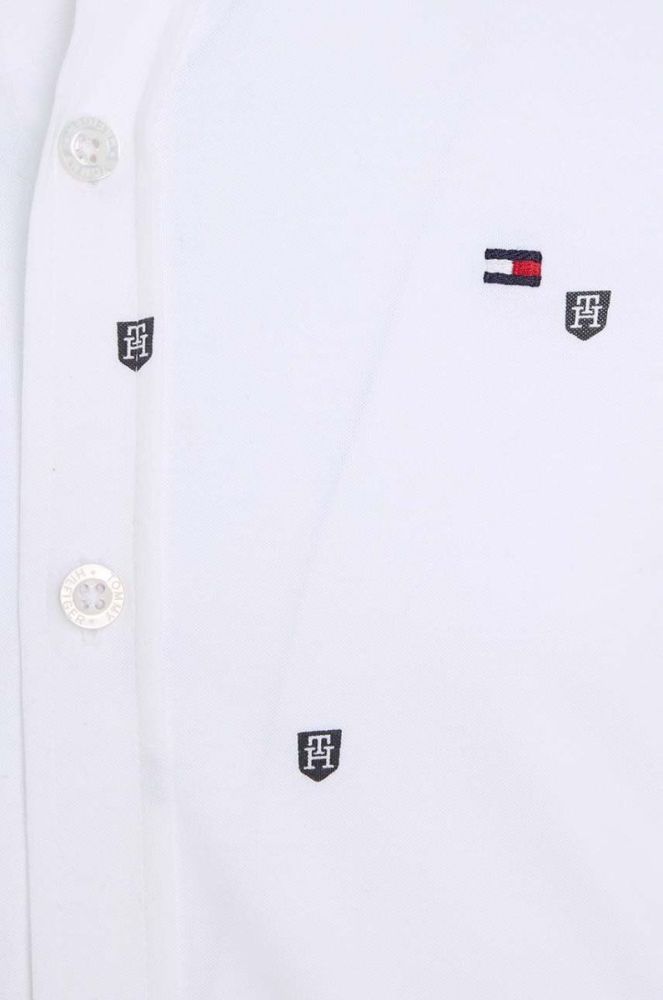 Дитяча бавовняна сорочка Tommy Hilfiger колір білий (3574515) фото 3