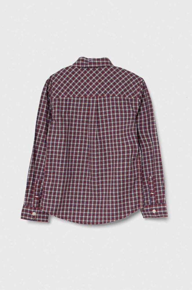 Дитяча сорочка Tommy Hilfiger колір бордовий (3527921) фото 2
