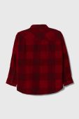 Дитяча бавовняна сорочка United Colors of Benetton колір червоний (3390933)