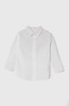 Дитяча бавовняна сорочка United Colors of Benetton колір білий (3473722)