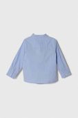 Дитяча бавовняна сорочка United Colors of Benetton колір блакитний (3473729)