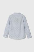 Дитяча бавовняна сорочка United Colors of Benetton колір блакитний (3462007)