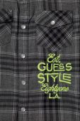 Дитяча бавовняна сорочка Guess колір сірий (3632803)