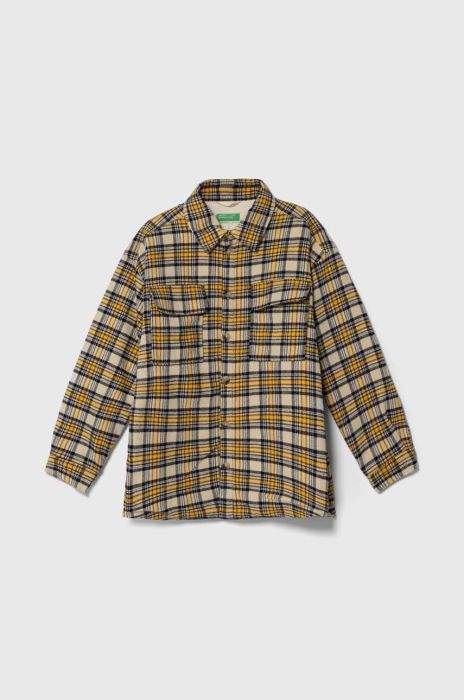 Дитяча куртка United Colors of Benetton колір жовтий (3588186)