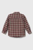 Дитяча бавовняна сорочка United Colors of Benetton колір бордовий