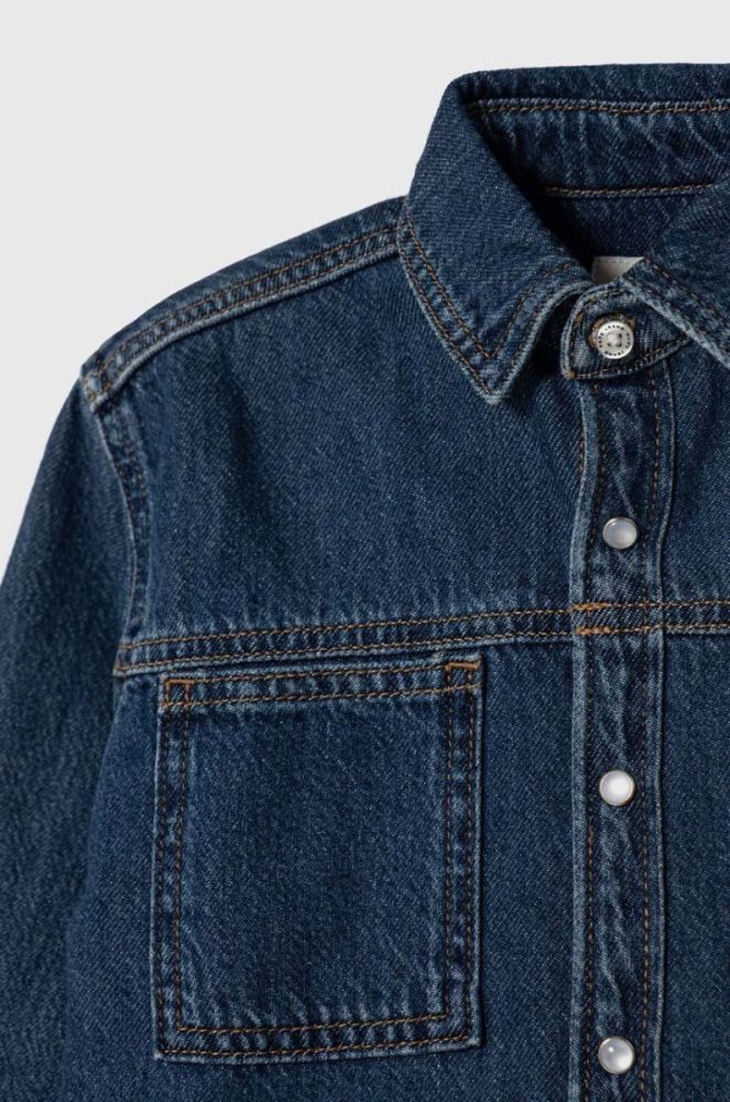 Дитяча бавовняна сорочка Pepe Jeans колір блакитний (3429235) фото 3