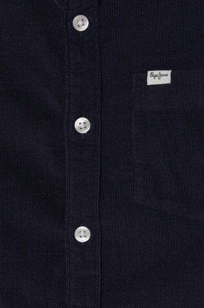 Вельветова сорочка Pepe Jeans колір синій фото 3