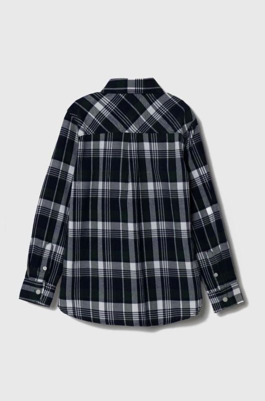 Дитяча бавовняна сорочка Pepe Jeans колір зелений (3489410) фото 2