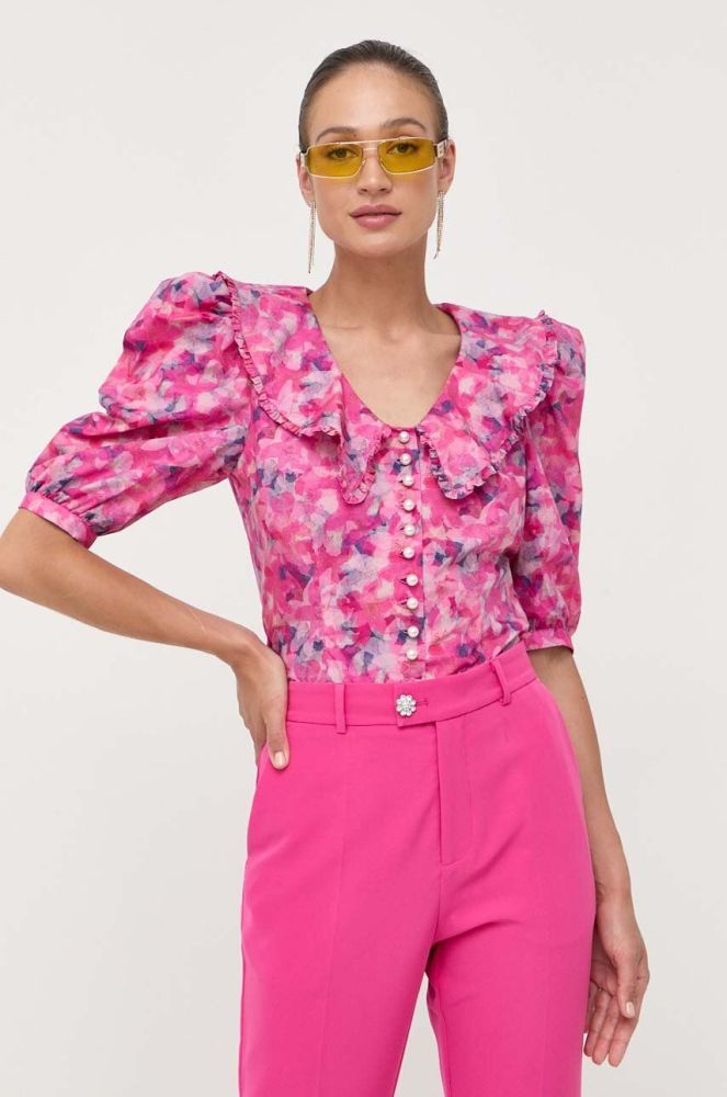 Блузка Custommade жіноча колір рожевий