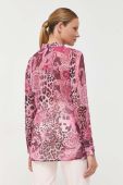 Сорочка Guess жіноча колір рожевий regular класичний комір (3383370)