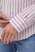 Бавовняна сорочка Tommy Hilfiger жіноча колір рожевий regular класичний комір (3341917)