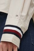 Бавовняна сорочка Tommy Hilfiger жіноча колір бежевий relaxed класичний комір