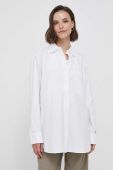 Бавовняна сорочка Tommy Hilfiger жіноча колір білий relaxed класичний комір (3338204)