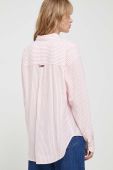 Сорочка Tommy Jeans жіноча колір рожевий relaxed класичний комір