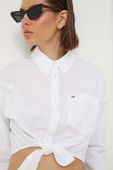 Бавовняна сорочка Tommy Jeans жіноча колір білий relaxed класичний комір (3360045)