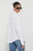 Сорочка HUGO жіноча колір білий regular класичний комір (3288044)