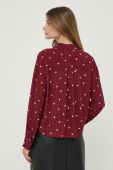 Сорочка Pepe Jeans Gabese жіноча колір бордовий relaxed класичний комір