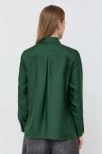 Шовкова сорочка MAX&Co. колір зелений regular класичний комір