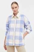 Сорочка Billabong жіноча relaxed класичний комір колір блакитний
