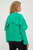 Блузка 2NDDAY жіноча колір зелений однотонна
