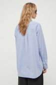 Бавовняна сорочка Lovechild жіноча relaxed класичний комір колір блакитний