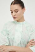 Сорочка Day Birger et Mikkelsen Charlie жіноча колір зелений relaxed зі стійкою