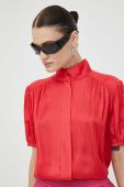 Сорочка Day Birger et Mikkelsen жіноча колір червоний regular класичний комір