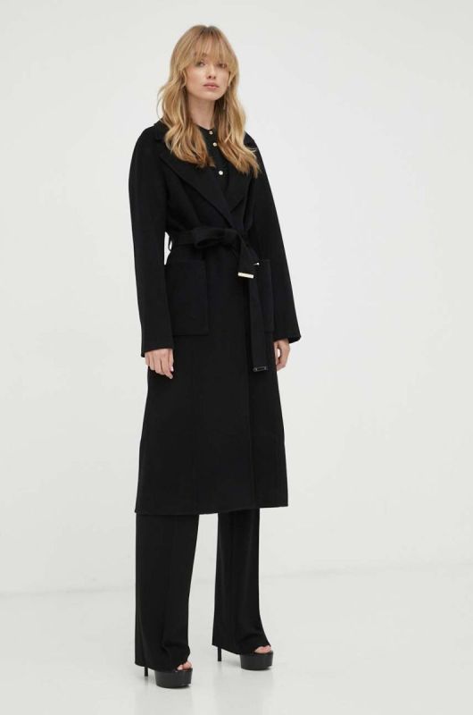 Сорочка з домішкою шовку MICHAEL Michael Kors колір чорний regular фото 2