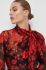 Шовкова блузка Liu Jo колір червоний візерунок