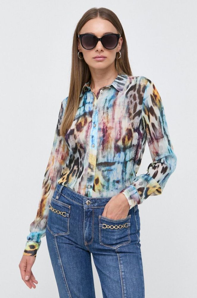 Сорочка Guess жіноча regular класичний комір колір барвистий (3537702) фото 2