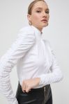 Сорочка Notes du Nord жіноча колір білий slim зі стійкою (3553857)