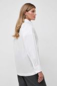 Бавовняна сорочка Max Mara Leisure жіноча колір білий relaxed класичний комір (3613854)