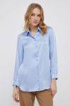 Сорочка Sisley жіноча regular класичний комір колір блакитний (3550391)