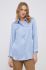 Сорочка Sisley жіноча regular класичний комір колір блакитний (3550391)