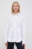 Бавовняна сорочка Pinko жіноча колір білий relaxed класичний комір (3574527)