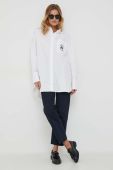 Бавовняна сорочка Tommy Hilfiger жіноча колір білий relaxed класичний комір (3571218)