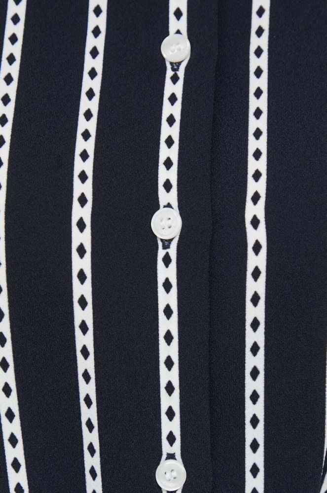 Сорочка Tommy Hilfiger жіноча колір синій relaxed класичний комір (3597701) фото 5