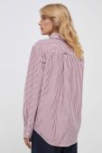 Бавовняна сорочка Tommy Hilfiger жіноча колір червоний relaxed класичний комір (3446191)