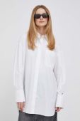 Бавовняна сорочка Tommy Hilfiger жіноча колір білий relaxed класичний комір (3477246)