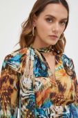 Блузка Marciano Guess жіноча візерунок колір блакитний (3592851)