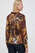 Блузка Marciano Guess жіноча колір коричневий візерунок (3683646)