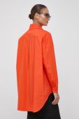 Сорочка Patrizia Pepe жіноча колір помаранчевий relaxed класичний комір