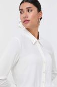 Сорочка Patrizia Pepe жіноча колір білий regular класичний комір (3533096)