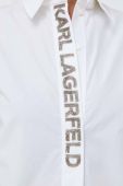 Бавовняна сорочка Karl Lagerfeld жіноча колір білий regular класичний комір (3515266)