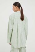 Бавовняна сорочка Stine Goya Mia жіноча колір зелений relaxed класичний комір