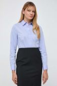 Сорочка BOSS жіноча slim класичний комір колір блакитний