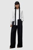 Сорочка AllSaints WH020Z TONI SHIRT жіноча колір білий regular зі стійкою
